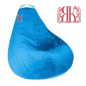 Кресло-мешок груша Светло-Синий Велюр
