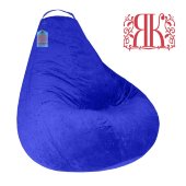 Кресло-мешок груша Синий Велюр