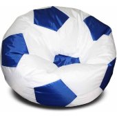Кресло-мешок мяч Нейлон, Бело-Голубой