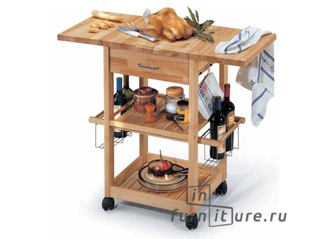 Кухонный столик на колесиках Pantagruel, 435х470-940х855 мм, ARIS SRL
