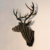 Декоративная голова оленя Black Deer