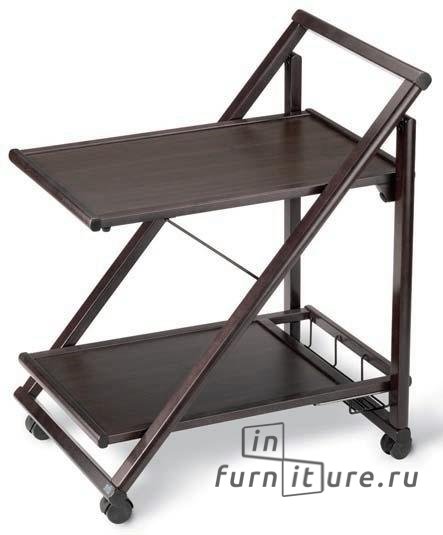 Сервировочный стол Plio, венге, 525x660х820 мм, ARIS SRL