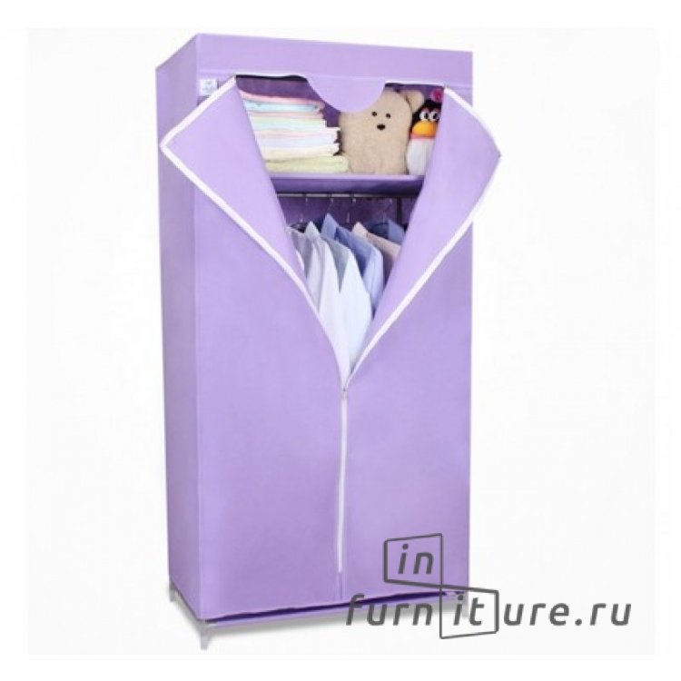 Тканевый шкаф Кармэн фиолетовый