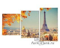Модульная картина на холсте с подрамником "Париж"