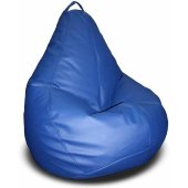 Кресло-мешок груша Синяя Экокожа