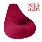 Кресло-мешок груша Бордовый Велюр